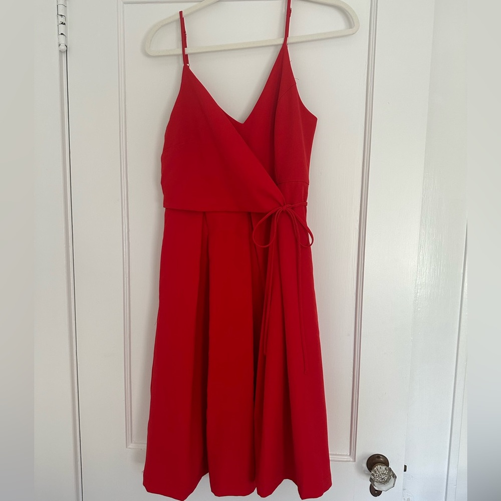 Lulu’s Red Faux Wrap Dress